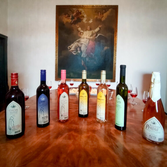 Degustacija pleterskih vin in žganj.
